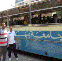 قيام الوفد المشارك في أولمبياد الرابع بالسفر إلى جامعة الإسكندرية لبدء البطولة