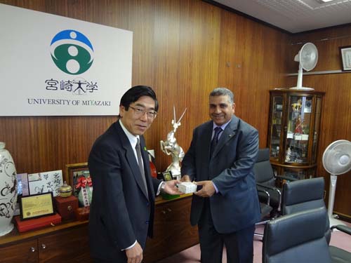 Agreement of an Exchange between Benha University and Miyazaki University 