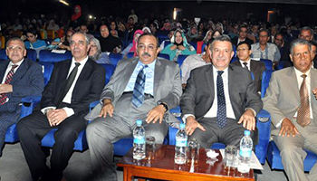 The University President and Qalyoubia Governor in the Faculty of Engineering Ceremony
