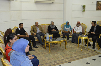 لقاء أ.د/ سليمان محمد مصطفي مع الطلاب المتميزين والمختارين من معهد إعداد القادة