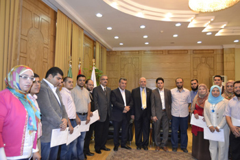 Prof. Dr. Ali Shams honors the Distinguished Doctors in Benha University Hospitals