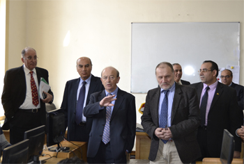 Benha University President receives Delegation of Higher Education Funding Council for England (HEFCE)