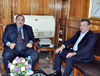 Qalyoubia Governor and Benha University President discuss the Development of Service Projects