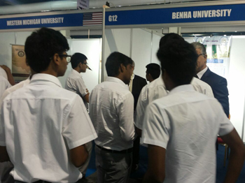 Benha University Pavilion in Oman GHEDEX attracts a Large Turnout