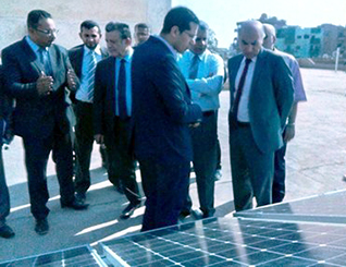 إفتتاح هندسة بنها لمحطة توليد طاقة كهربائية بالخلايا الشمسية
