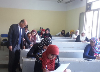 Prof. Dr. Soliman Mustafa inspects the 2nd Term Exams