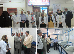 Prof. Dr. Hesham Abu El Enin inspects the Research Excellence Lab