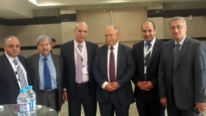 The Jordanian Minister of higher education and the head of the Arab Universities union inaugurates the higher education fair in the Middle-East