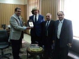 A Professor from Rome University visit the University to increase the Mutual Researches in the Field of Geology of Mining 