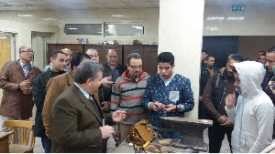 The University President inspects the Creations of the Applied Arts