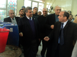 The University President inspects the Industrial Cleaners Unit in the Faculty of Science