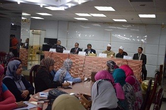 A workshop in Benha University to train on the information sources in the Knowledge bank