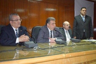 Benha university president witnesses a workshop of medical computerization 