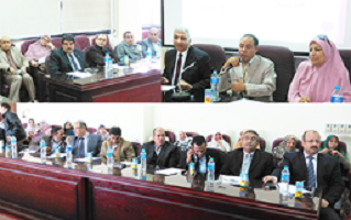 A workshop at the faculty of education to revise the strategic plan of the University