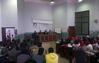 ندوتان و6 عمداء فى جامعة بنها للمشاركة السياسية