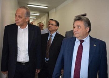 EL-Kady and Ashmawy visit the University hospital in Benha