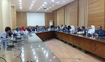 تقرير لجنة متابعة الخطة الاسترايجية امام مجلس جامعة بنها