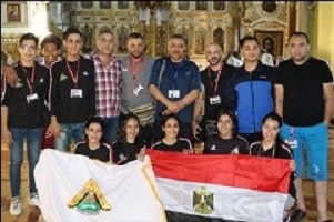 The folkare team represents Egypt in the international festival of folkare in Ukraine
