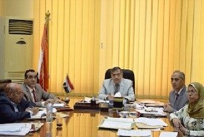 Benha University 's leaders committee meets with the applicants of the jobs of general managers of the faculties of science and veterinary medicine