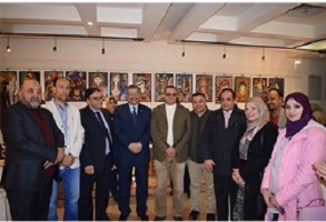 The inauguration of art exhibition in a contemporary vision of the students of the faculty of specific education