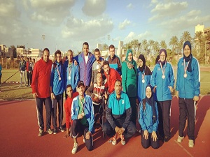 Benha university wins 12 medals at the special needs contest in Alexandria