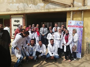 Benha University organizes a veterinary convoy to the village of shiblanga in qulubia governorate