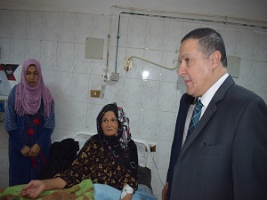 The President of Benha University continues his tours in the university's hospital and confirms the provision of real community service