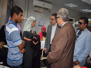 Prof.Dr Gamal El Saeed inspects the University Hospitals at El Adha Feast