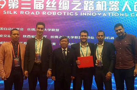 جامعة بنها تحصل على جائزة التميز في مسابقة الروبوت العالمية بالصين