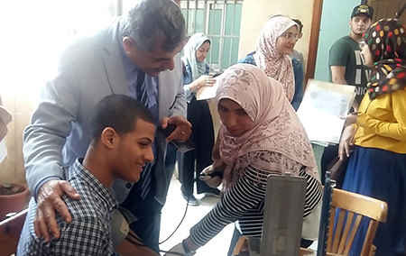 Benha University President inspects Faculties during Medical Inspects  