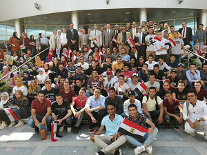 El Saeed and El Maghraby receive New Students at El Obour Branch 