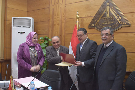 The University Council Congratulates El Abady and Honors El Basyouny