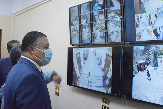 El Saeed opens the CCTV System Unit   