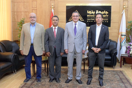 BU President receives the Assistant Cultural Attaché of Libyan Embassy in Cairo