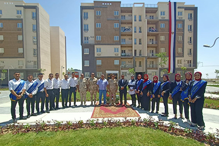 Benha University Students join President El Sisi in Opening a number of National Projects