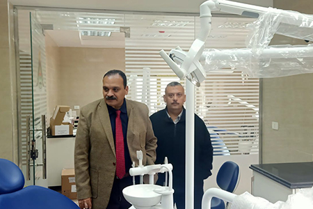 Prof. Tamer Samir inspects Vaccination work and Dental Center in the Medical Administration