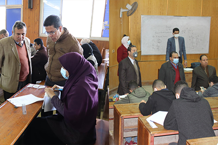 Dr.Nasser El Gizawy and Dr.Tamer Samir Continue Their Inspections Tours of the First Semester Exams 2022