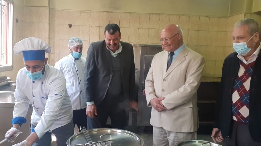 Prof. Gamal Sosa inspects Benha University Hostels at Moshtohor