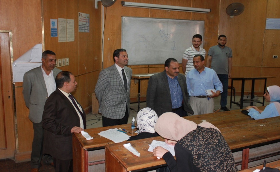 Dr. Tamer Samir inspects the Second Semester Exams at Faculty of Shoubra Engineering