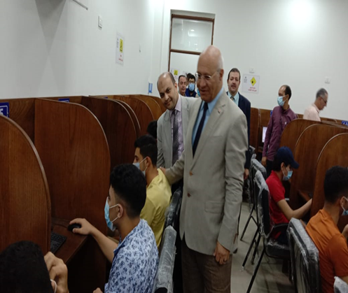 BU President inspects Exams Work at Faculties of Physiotherapy and Applied Arts  
