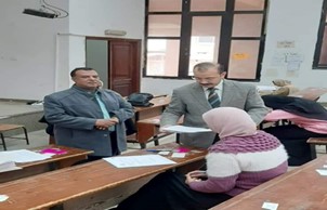 Prof.Dr.EL-Sayed Fouda inspects Exams at Faculty of Education