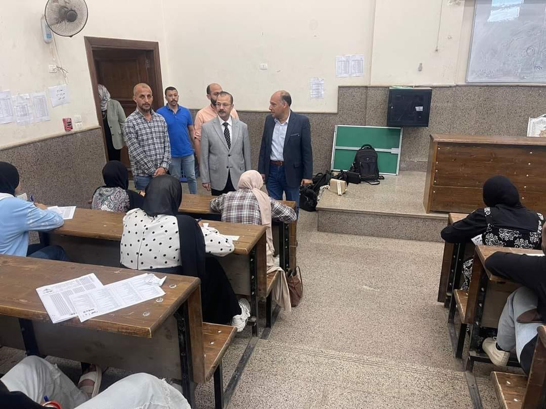 Prof.Dr.EL-Sayed Fouda inspects the Second Semester Exams at Faculties of Law and Physical Education