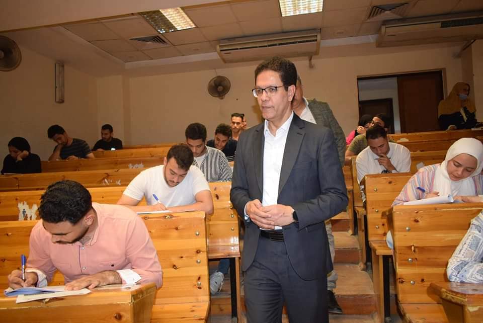BU President inspects the Second Semester Exams at Faculties of Education-Nursing-Applied Arts –Artificial Intelligence