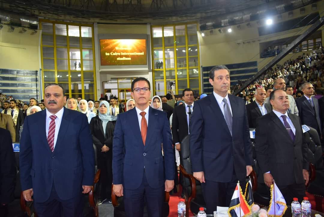 BU President attends graduating a New Patch at Faculty of Engineering in Shubra