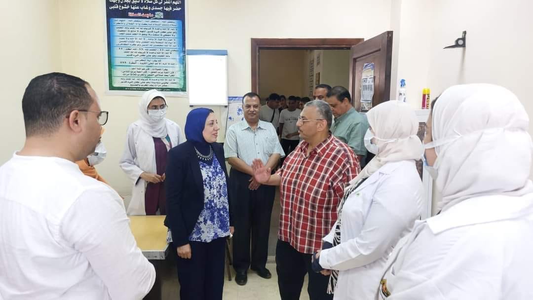 Dr.Jihan Abd El Hady inspects Medical Examination Procedures at the Faculties of Commerce-Law-Education