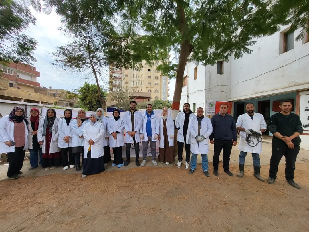 Benha University Organized a Veterinary Convoy in Shiblanga Village