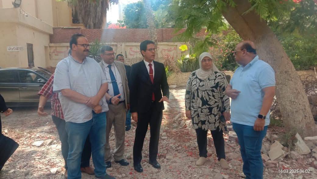 President of Benha University Inspected progress of Works at the Services and Medical Administration Campus