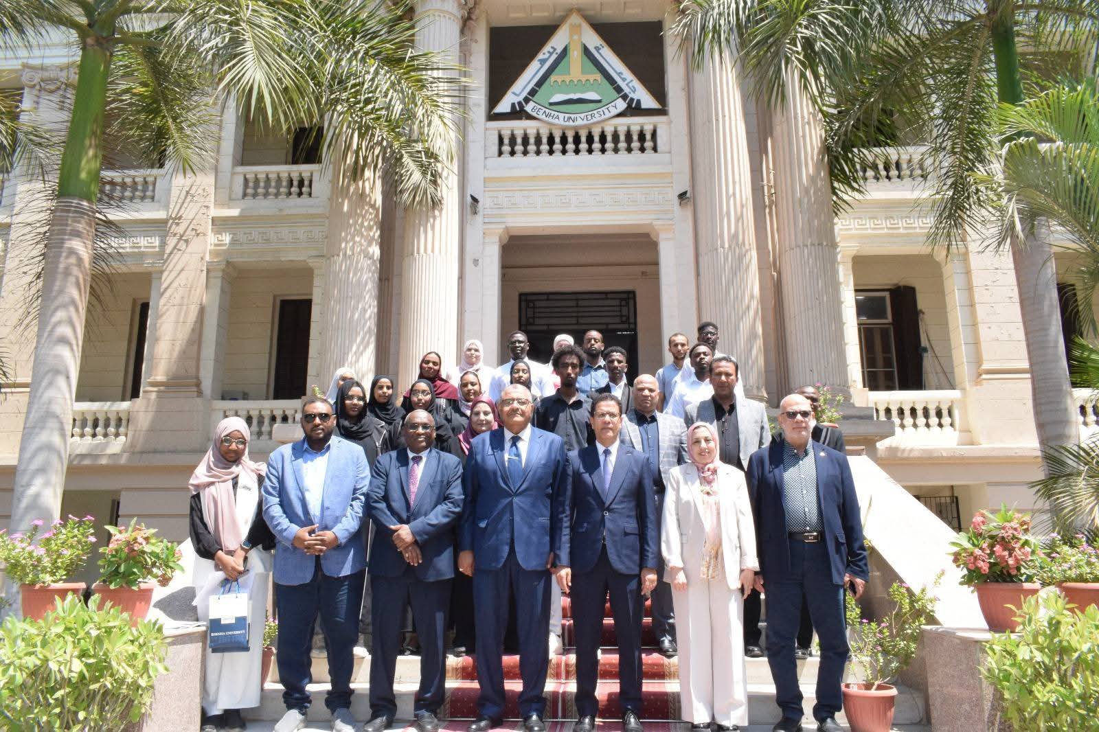 Benha University President receives students from the Central China Agricultural University Summer School