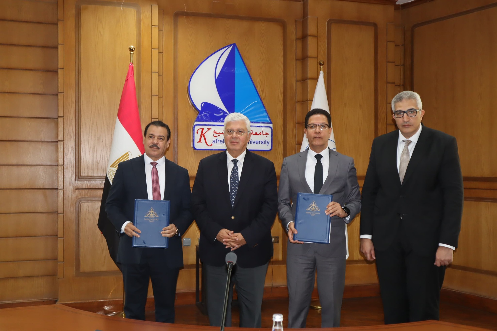 A cooperation between New Valley Private University and Bedaya Company for Marketing the Services of Benha University 