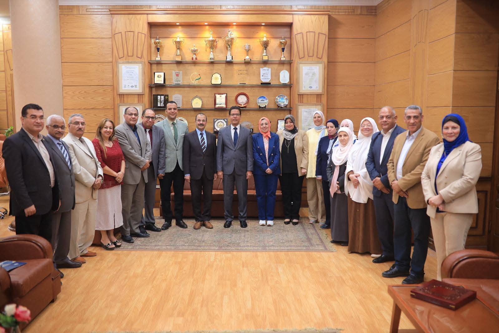Honoring Members of the Community Service and Environmental Development Council at Benha University